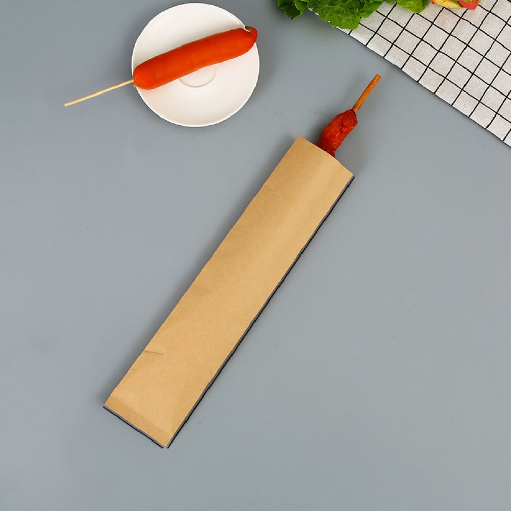 油に強い紙製のスナック袋。使い捨てのテイクアウト容器で、クリ - Food Snacks Catering のレビューと価格