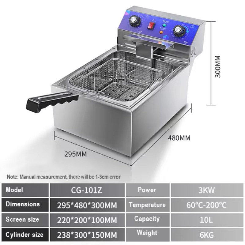 業務用電気フライヤー ステンレス製 スナック ミルク ショッ - Popcorn のレビューと価格
