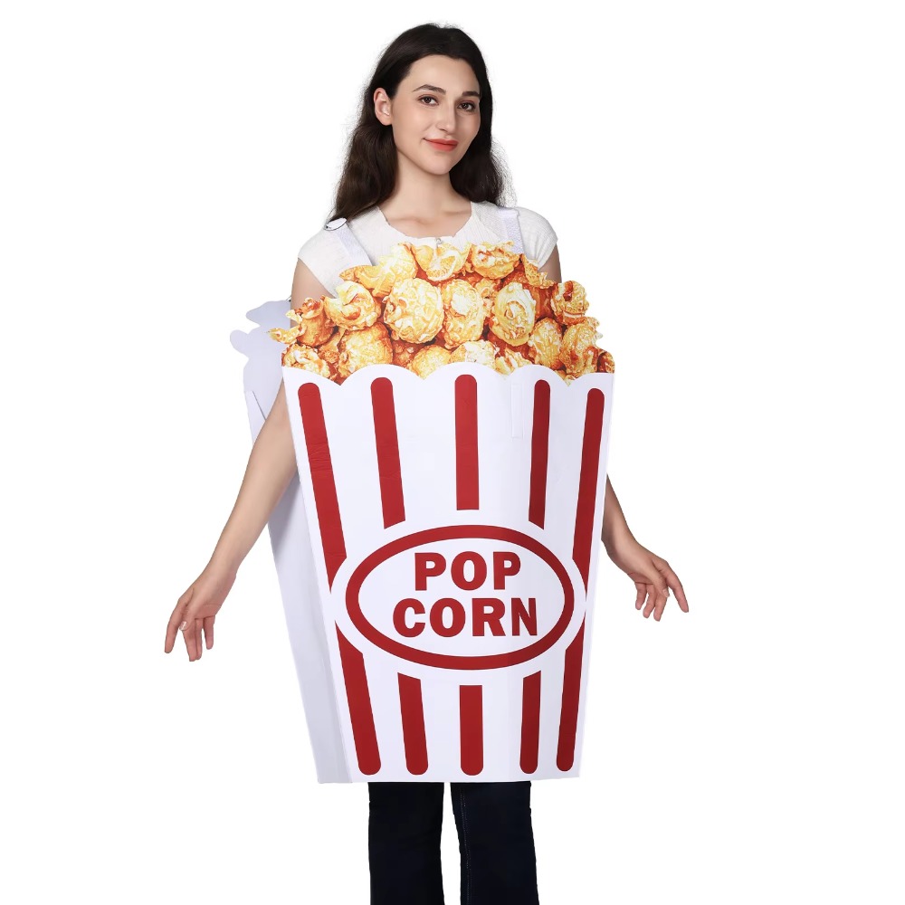 ハロウィーン ポップコーン コスプレ衣装 新しい面白いフード - Popcorn のレビューと価格